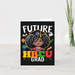 Tarjeta Futuro Hbcu Grad Afro Niños Mes de Historia Negra