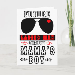 Tarjeta Futuro hombre de damas, actual niño de mamá - Vale