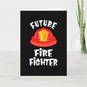 Tarjeta Futuro niño bombero regalo de cumpleaños