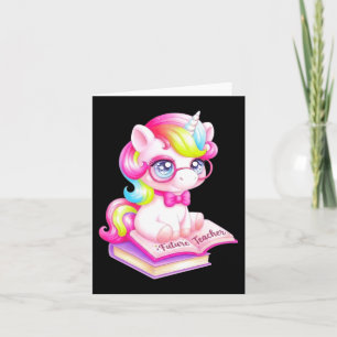 Tarjeta Futuro Profesor de Clase Unicornio Lindo