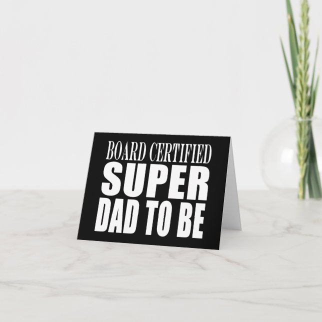 Tarjeta Futuros Padres: El Super Papá Certificado del Cons (Anverso)
