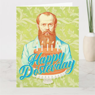 Tarjeta Fyodor Dostoevsky - Feliz cumpleaños