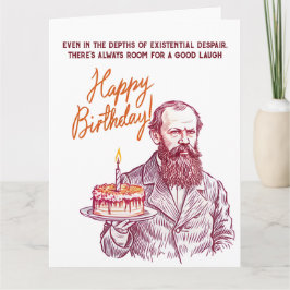 Tarjeta Fyodor Dostoevsky - Feliz cumpleaños
