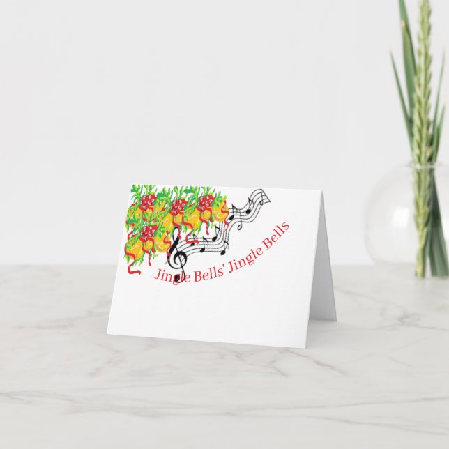 Tarjeta G de vacaciones : Jingle Bells (Anverso)