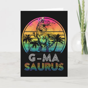 Tarjeta G-masaurus Dinosaur G-ma Saurus Familia Camiseta C