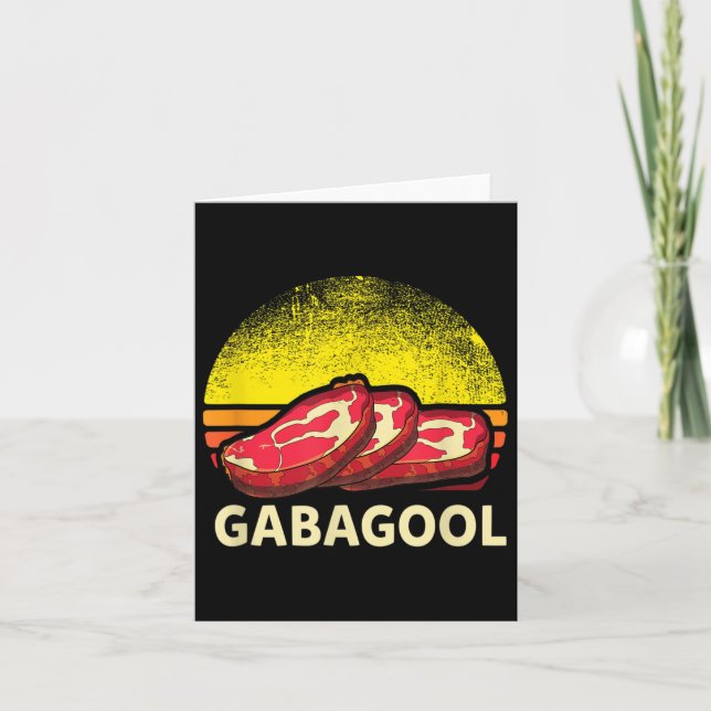 Tarjeta Gabagool Cacola Meat Lover New Jersey Italian Gift (Anverso)