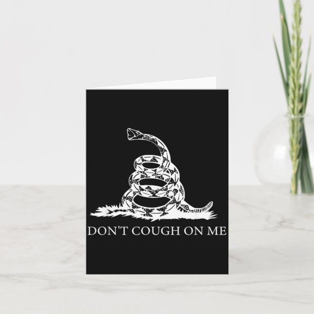 Tarjeta Gadsden Flag Dont Tread Don't Cough On Me Social D (Anverso)