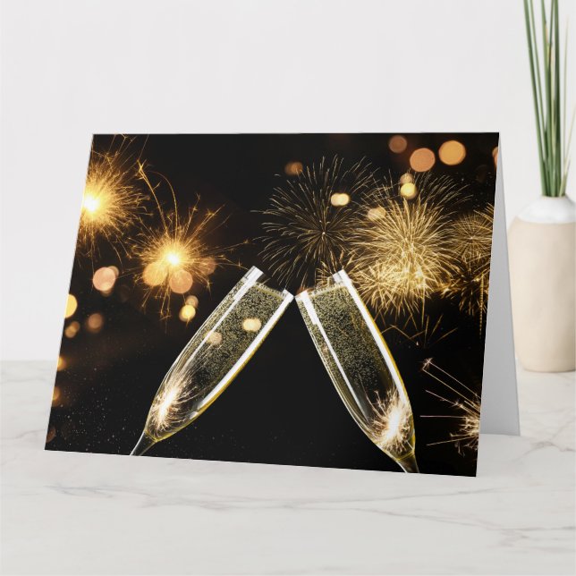 Tarjeta Gafas de champagne (Anverso)