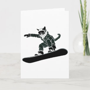 Tarjeta Gafas de esquí y snowboard divertidas para esquiar