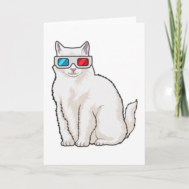 Tarjeta Gafas de gato (Anverso)