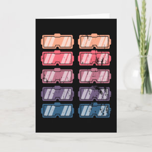 Tarjeta Gafas de realidad virtual retro regalo VR