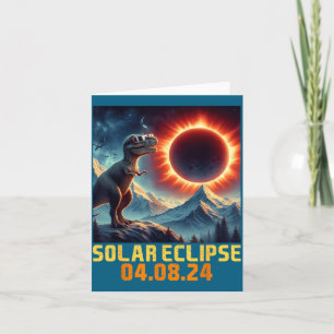 Tarjeta Gafas de Rex Dino de Eclipse Solar Lindas