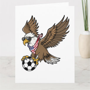 Tarjeta Gafas de sol águila de fútbol americano frescas vi