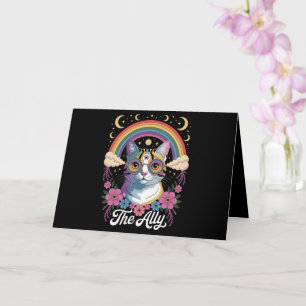 Tarjeta Gafas de sol divertidas Ally Ca Orgullo Gay Pride 