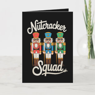 Tarjeta Gafas de sol Nutcracker Squad Navidad Xmas Fiesta