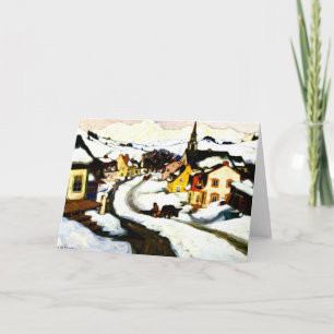 Tarjeta Gagnon - Aldea en las montañas Laurentian