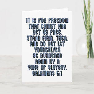 Tarjeta Galatianos 5:1