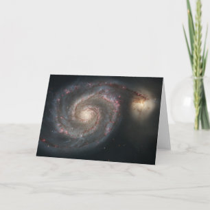 Tarjeta Galaxia con remolinos (espacio) (universo) (Messie