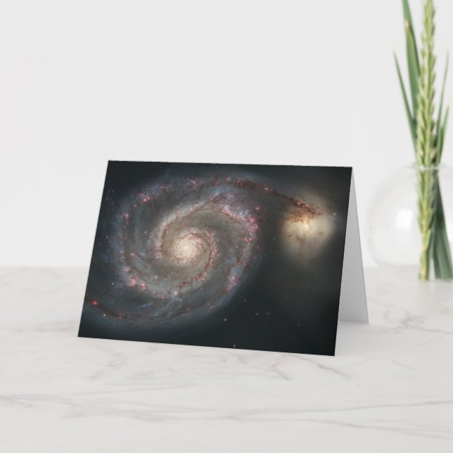 Tarjeta Galaxia con remolinos (espacio) (universo) (Messie (Anverso)