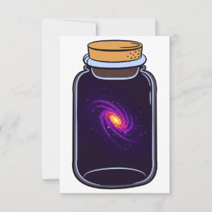 Tarjeta Galaxia en los amantes del espacio de las artes de