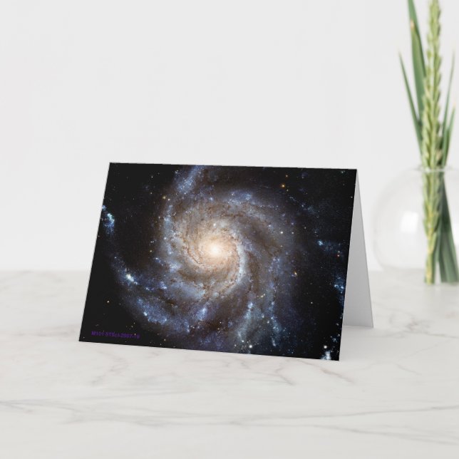 Tarjeta Galaxia espiral - esconda dentro (Anverso)