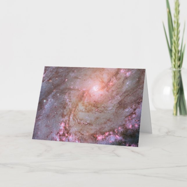 Tarjeta Galaxia espiral M83, Ablaze Con Formación Estrella (Anverso)