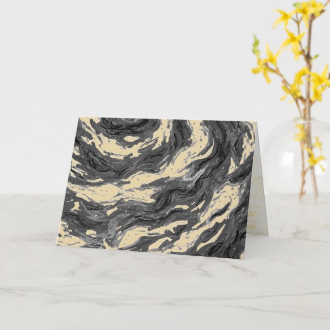 Tarjeta Galaxia espiral púrpura (flor amarilla)