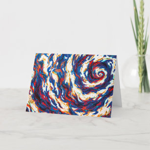 Tarjeta Galaxia espiral púrpura