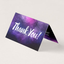 Tarjeta Galaxia Space Stars Ultra Violet Purple Gracias