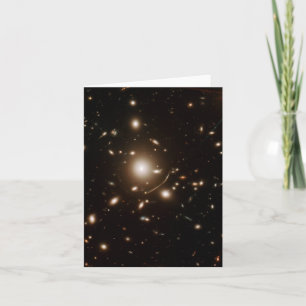 Tarjeta Galaxia Telescopio Espacial Universo Lente Gravita