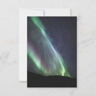 Tarjeta Galaxia Vía Láctea Aurora Borealis