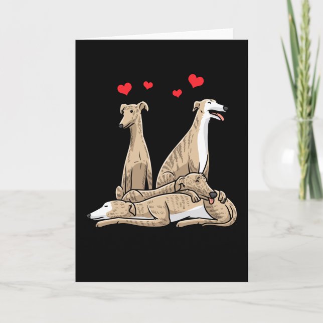 Tarjeta Galgo Español Dog Spanish Sighthound (Anverso)