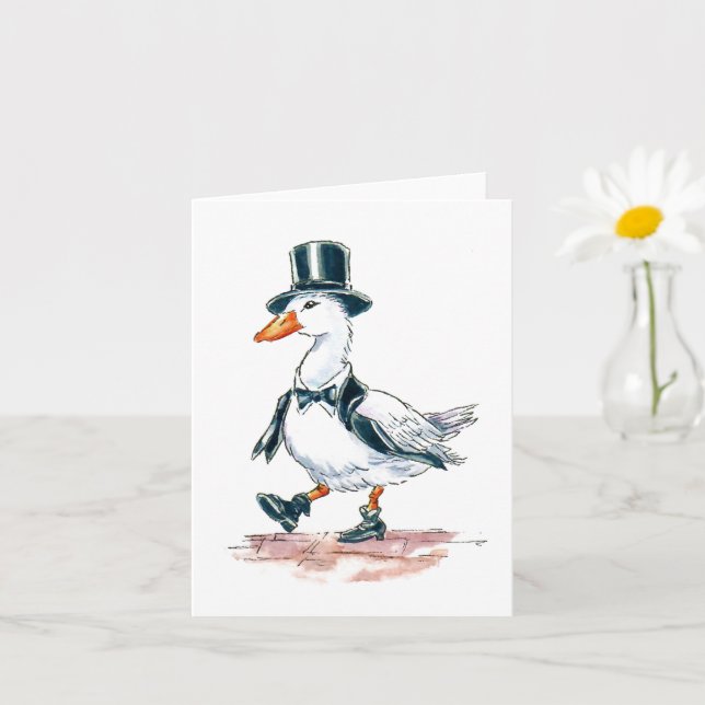 Tarjeta Gallant Gander Greetings Card (Planta pequeña)