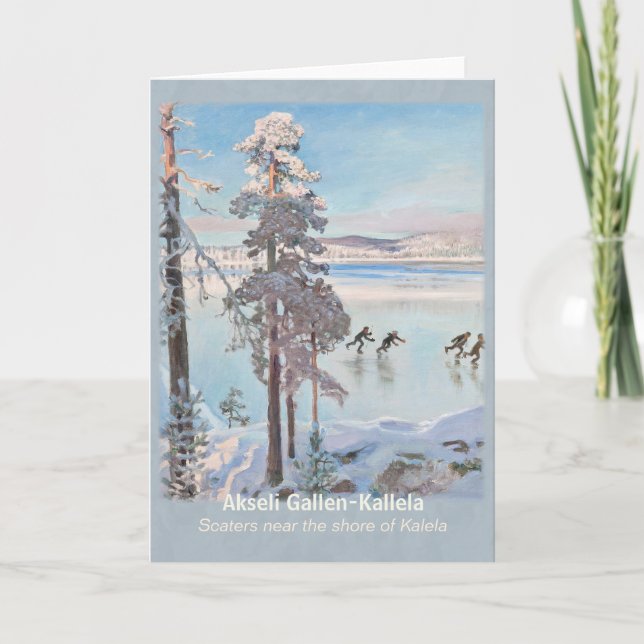 Tarjeta Gallen-Kallela Kalela Scaters Luistelijat CC0813 (Anverso)