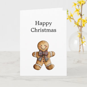 Tarjeta Galleta De Jengibre De Navidad Feliz País