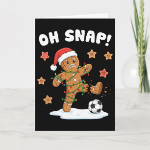 Tarjeta Galleta de jengibre de Navidad Oh Snap Galleta de 