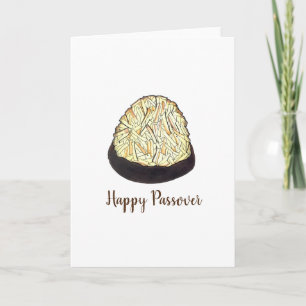Tarjeta Galleta Macaroon Feliz Pascua Comida de Fiesta Jud