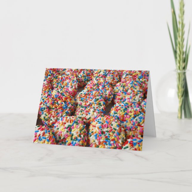 Tarjeta Galletas con Sprinkles (Anverso)