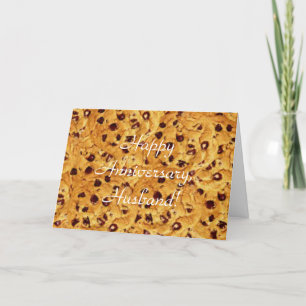 Tarjeta galletas de chispas de chocolate