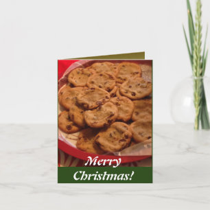 Tarjeta Galletas de Chocolate Chip Navidad