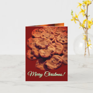 Tarjeta Galletas de Chocolate Chip Navidad