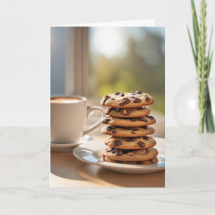 Tarjeta Galletas de chocolate de chocolate felices días