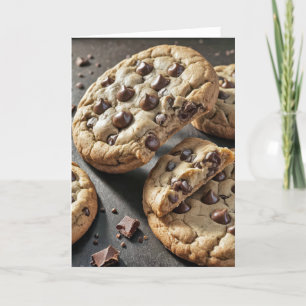 Tarjeta Galletas de chocolate de cumpleaños desechables
