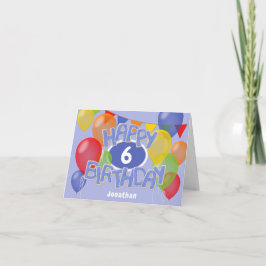 Tarjeta galletas de corte de cumpleaños felices azules con