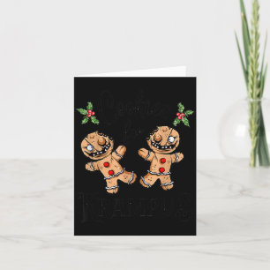 Tarjeta Galletas de jengibre espeluznantes para Krampus Na