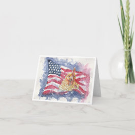 Tarjeta Gallina Americana por Sherry Jarvis