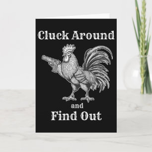 Tarjeta Gallina Divertida Parodia De Cluck Around And Find