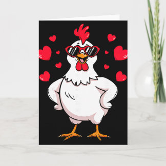 Tarjeta Gallo Divertido Corazón de San Valentín Singles Hu