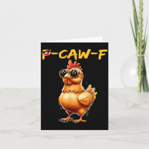 Tarjeta Gallo Divertido Gafas De Sol Caw F Humor Para Homb