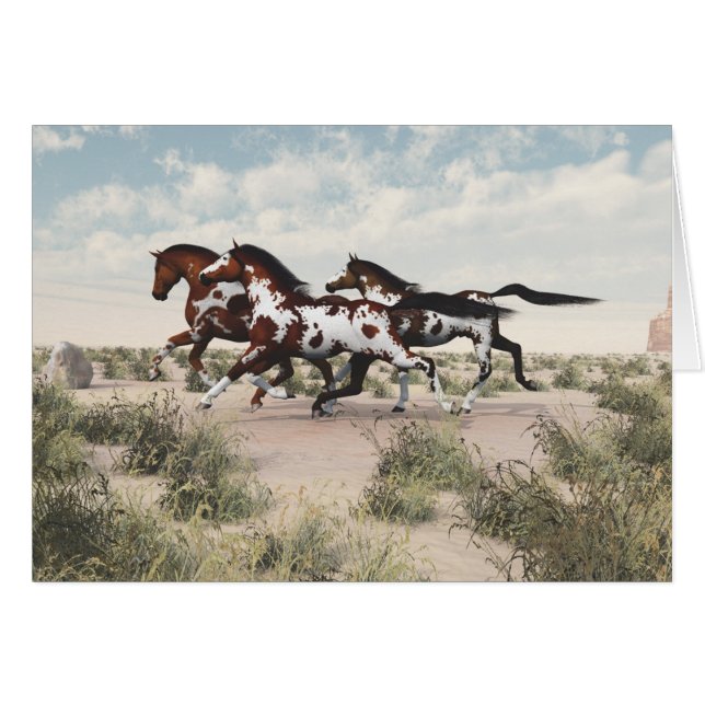 Tarjeta Galloping para Caballos (Anverso (Horizontal))